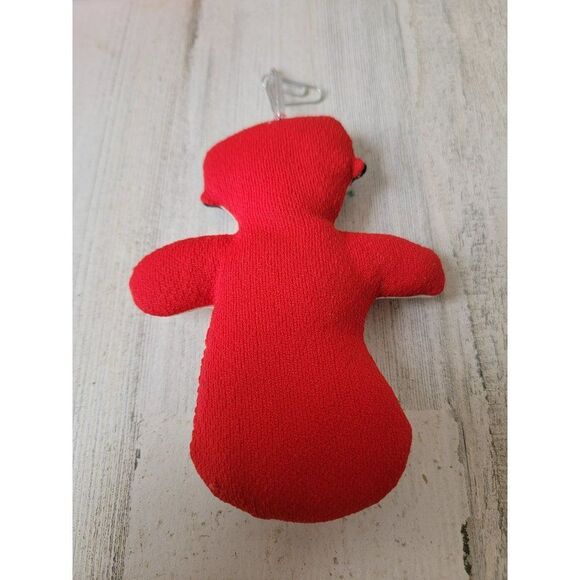 Plush snowman mistletoe scarf ornament Xmas - Picture 4 of 4